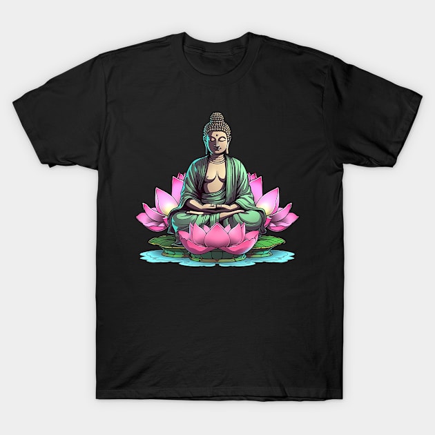 buddah T-Shirt by lets find pirate